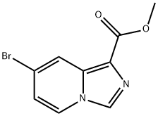 Imidazo[1,5-a]pyridine-1-carboxylic acid, 7-bromo-, methyl ester Structural