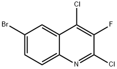 Quinoline, 6-bromo-2,4-dichloro-3-fluoro- Structural
