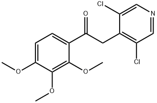 Ethanone, 2-?(3,?5-?dichloro-?4-?pyridinyl)?-?1-?(2,?3,?4-?trimethoxyphenyl)?- Structural