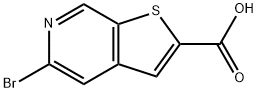 Thieno[2,3-c]pyridine-2-carboxylic acid, 5-bromo- Structural