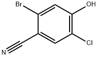 Benzonitrile, 2-bromo-5-chloro-4-hydroxy- Structural