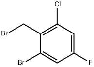 2-bromo-6-chloro-4-fluorobenzylbromide Structural