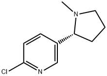 Pyridine, 2-chloro-5-[(2R)-1-methyl-2-pyrrolidinyl]- Structural