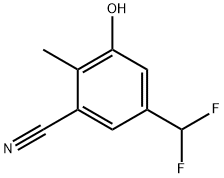 Benzonitrile, 5-(difluoromethyl)-3-hydroxy-2-methyl- Structural