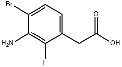 Benzeneacetic acid, 3-amino-4-bromo-2-fluoro- Structural