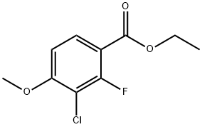 Benzoic acid, 3-chloro-2-fluoro-4-methoxy-, ethyl ester Structural