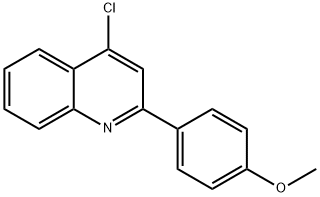 Quinoline, 4-chloro-2-(4-methoxyphenyl)- Structural