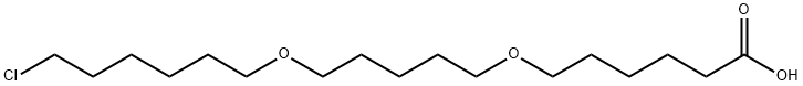 Hexanoic acid, 6-[[5-[(6-chlorohexyl)oxy]pentyl]oxy]- Structural