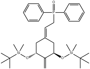 [2-[(3R,5R)-3,5-Bis[[(1,1-dimethylethyl)dimethylsilyl]oxy]-4-methylenecyclohexylidene]ethyl]diphenylphosphine oxide Structural