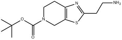 Thiazolo[5,4-c]pyridine-5(4H)-carboxylic acid, 2-(2-aminoethyl)-6,7-dihydro-, 1,1-dimethylethyl ester Structural