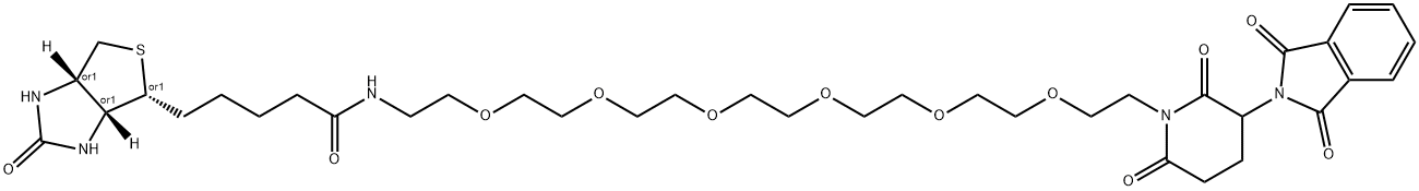 D-Biotin-PEG6-Thalidomide Structural