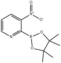 Pyridine, 3-nitro-2-(4,4,5,5-tetramethyl-1,3,2-dioxaborolan-2-yl)- Structural