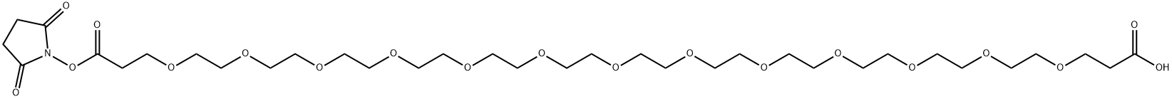 Acid-peg13-nhs ester Structural