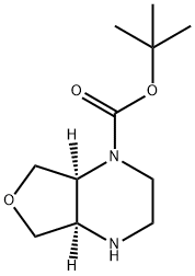 Furo[3,4-b]pyrazine-1(2H)-carboxylic acid, hexahydro-, 1,1-dimethylethyl ester, (4aR,7aS)- Structural