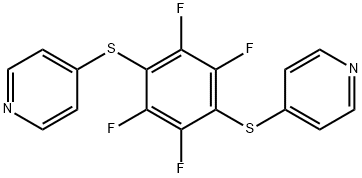 Pyridine, 4,4'-[(2,3,5,6-tetrafluoro-1,4-phenylene)bis(thio)]bis- Structural