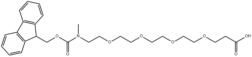 Fmoc-NMe-PEG4-acid Structural