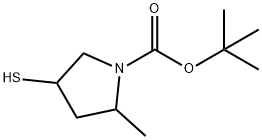 tert-butyl
2-methyl-4-sulfanylpyrrolidine-1-carboxylate Structural