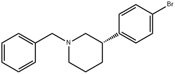 Piperidine, 3-(4-bromophenyl)-1-(phenylmethyl)-, (3S)- Structural