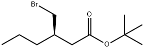 Hexanoic acid, 3-(bromomethyl)-, 1,1-dimethylethyl ester, (3R)- Structural