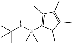 Silanamine, N-(1,1-dimethylethyl)-1,1-dimethyl-1-(2,3,4,5-tetramethyl-1,3-cyclopentadien-1-yl)- Structural