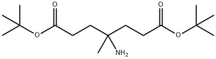 Heptanedioic acid, 4-amino-4-methyl-, 1,7-bis(1,1-dimethylethyl) ester Structural