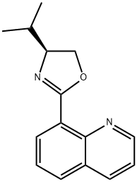 Quinoline, 8-[(4S)-4,5-dihydro-4-(1-methylethyl)-2-oxazolyl]- Structural