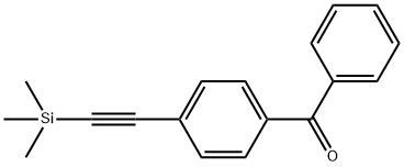 Methanone, phenyl[4-[(trimethylsilyl)ethynyl]phenyl]- Structural