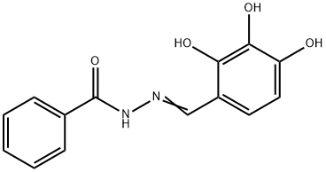 Benzoic acid, 2-[(2,3,4-trihydroxyphenyl)methylene]hydrazide Structural