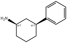 rel-(1R,3S)-3-Phenylcyclohexanamine Structural