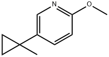 Pyridine, 2-methoxy-5-(1-methylcyclopropyl)- Structural