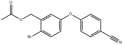 Benzonitrile, 4-[3-[(acetyloxy)methyl]-4-bromophenoxy]- Structural