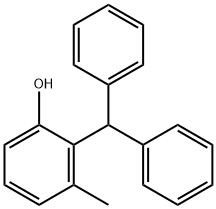 Phenol, 2-(diphenylmethyl)-3-methyl- Structural