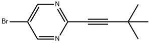Pyrimidine, 5-bromo-2-(3,3-dimethyl-1-butyn-1-yl)- Structural