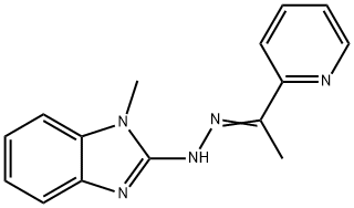 Ethanone, 1-(2-pyridinyl)-, 2-(1-methyl-1H-benzimidazol-2-yl)hydrazone Structural