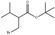 Butanoic acid, 2-(bromomethyl)-3-methyl-, 1,1-dimethylethyl ester Structural