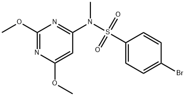 Benzenesulfonamide, 4-bromo-N-(2,6-dimethoxy-4-pyrimidinyl)-N-methyl- Structural