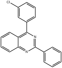 Quinazoline, 4-(3-chlorophenyl)-2-phenyl- Structural