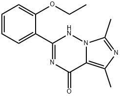 Imidazo[5,1-f][1,2,4]triazin-4(1H)-one, 2-(2-ethoxyphenyl)-5,7-dimethyl- Structural