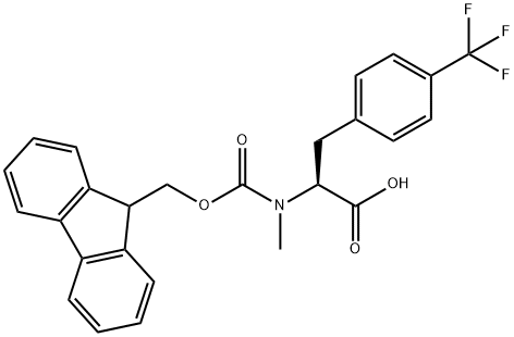 Fmoc-N-Me-(4-CF3)-Phe-OH Structural