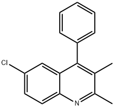 Quinoline, 6-chloro-2,3-dimethyl-4-phenyl- Structural