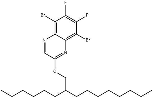 Quinoxaline, 5,8-dibromo-6,7-difluoro-2-[(2-hexyldecyl)oxy]- Structural