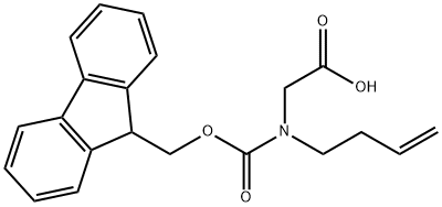 Glycine, N-3-buten-1-yl-N-[(9H-fluoren-9-ylmethoxy)carbonyl]- Structural