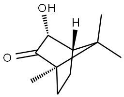 Bicyclo[2.2.1]heptan-2-one, 3-hydroxy-1,7,7-trimethyl-, (1R,3R,4S)-rel- Structural