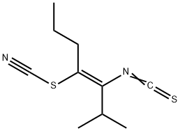 Thiocyanic acid, 2-isothiocyanato-3-methyl-1-propyl-1-butenyl ester, (E)- (8CI) Structural