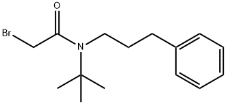 Acetamide, 2-bromo-N-(1,1-dimethylethyl)-N-(3-phenylpropyl)- Structural