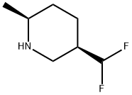 Piperidine, 5-(difluoromethyl)-2-methyl-, (2S,5R)- Structural