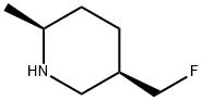 Piperidine, 5-(fluoromethyl)-2-methyl-, (2S,5R)- Structural