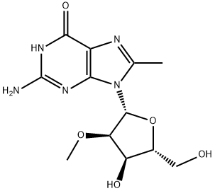 Guanosine, 8-methyl-2'-O-methyl- Structural