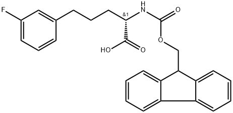 Fmoc-(S)-2-amino-5-(3-fluorophenyl)pentanoic acid Structural