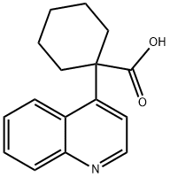 Cyclohexanecarboxylic acid, 1-(4-quinolinyl)-
